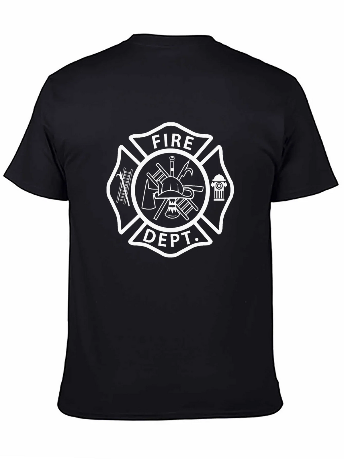 Fire Department Maltese Cross Graphic T-Shirt product image 4