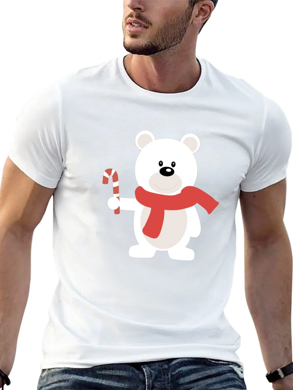 Festive Bear Graphic Tee - Holiday Style product image 12