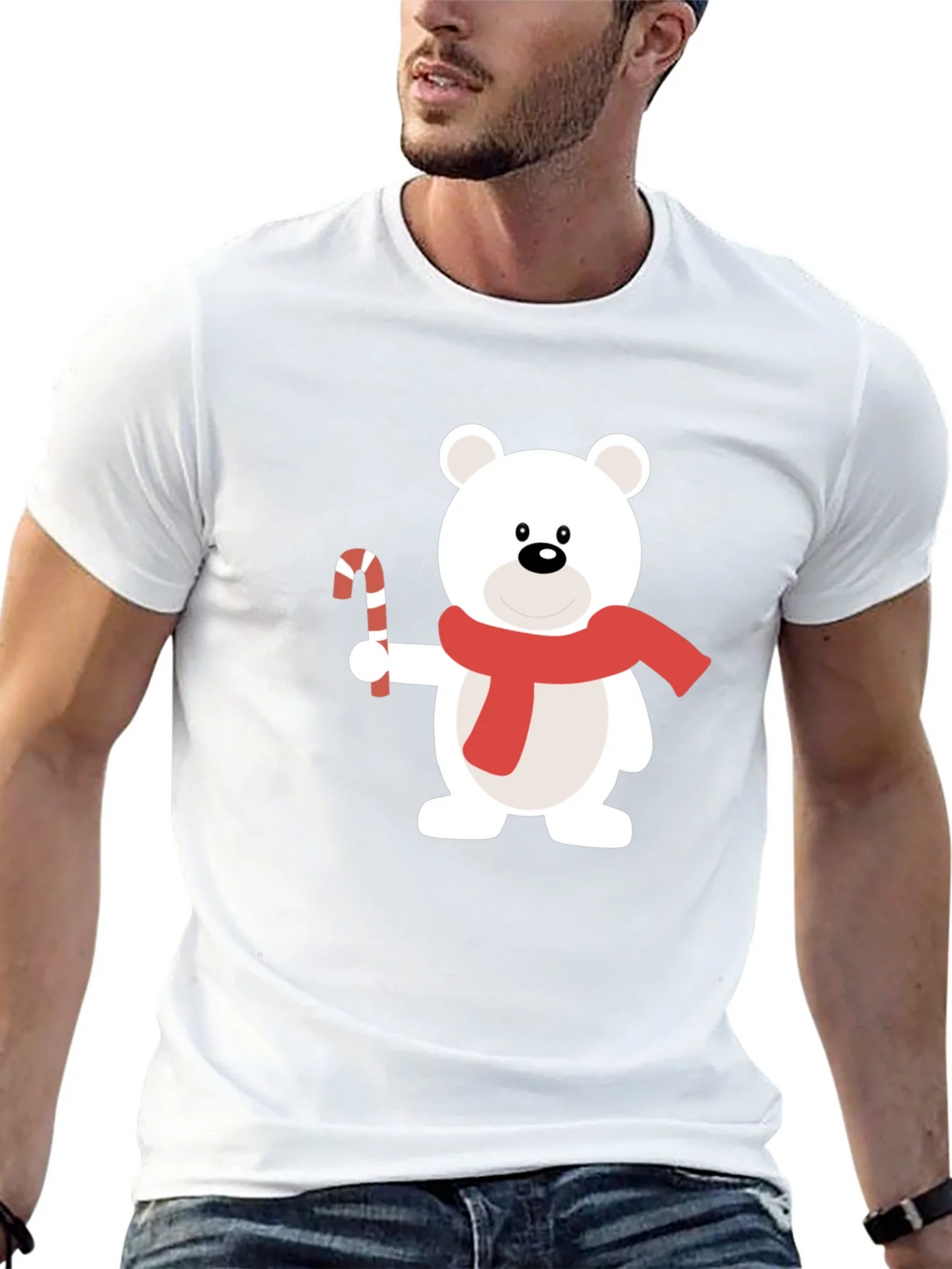 Festive Bear Graphic Tee - Holiday Style product image 12