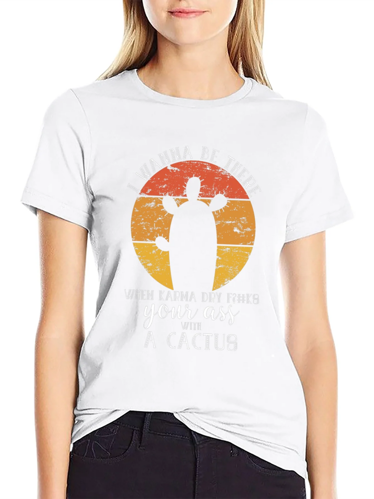 Karma Cactus Graphic Tee - Funny Sarcastic Novelty T-Shirt product image 8