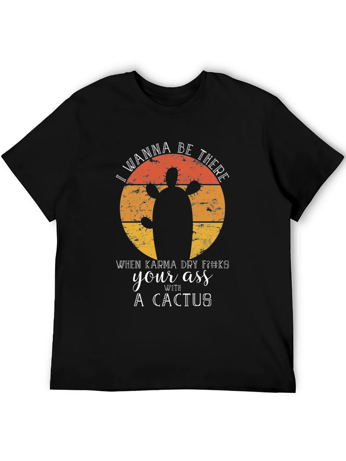 Karma Cactus Graphic Tee - Funny Sarcastic Novelty T-Shirt product image 5
