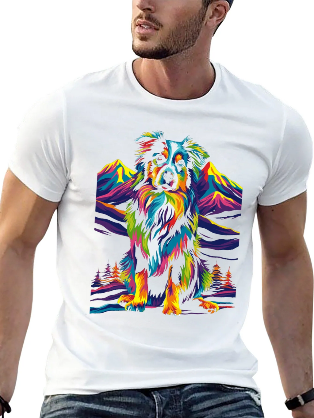Colorful Dog Graphic Tee product image 12