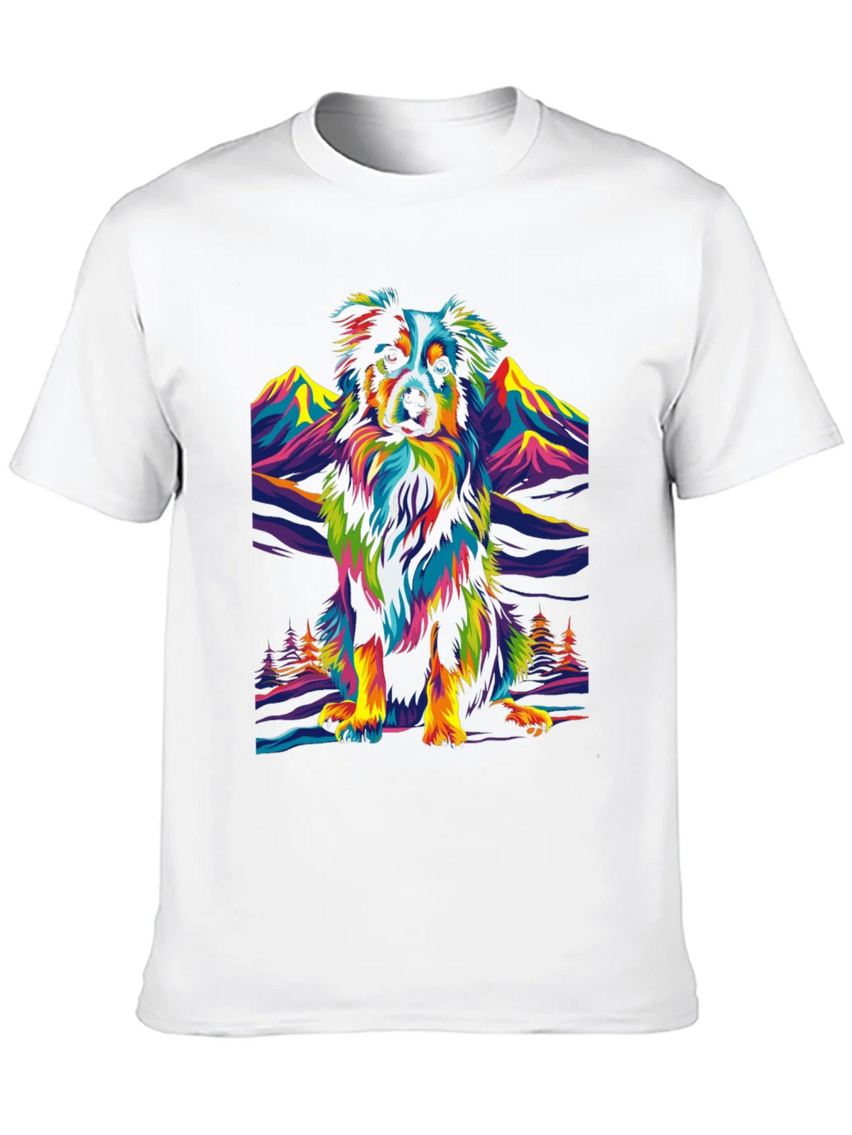 Colorful Dog Graphic Tee product image 9