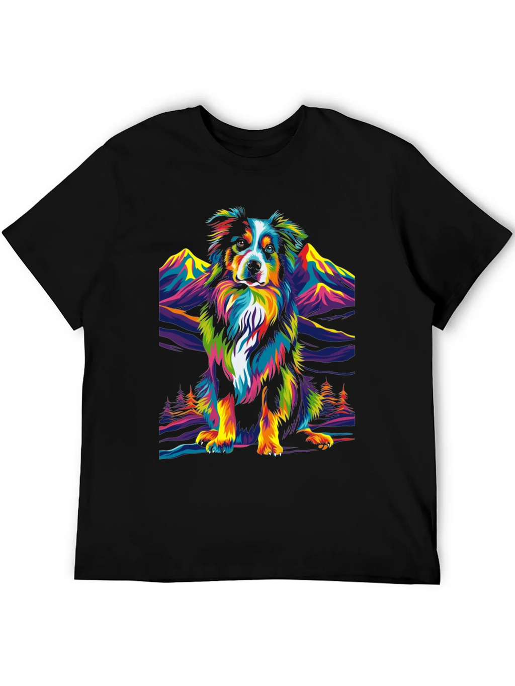 Colorful Dog Graphic Tee product image 5