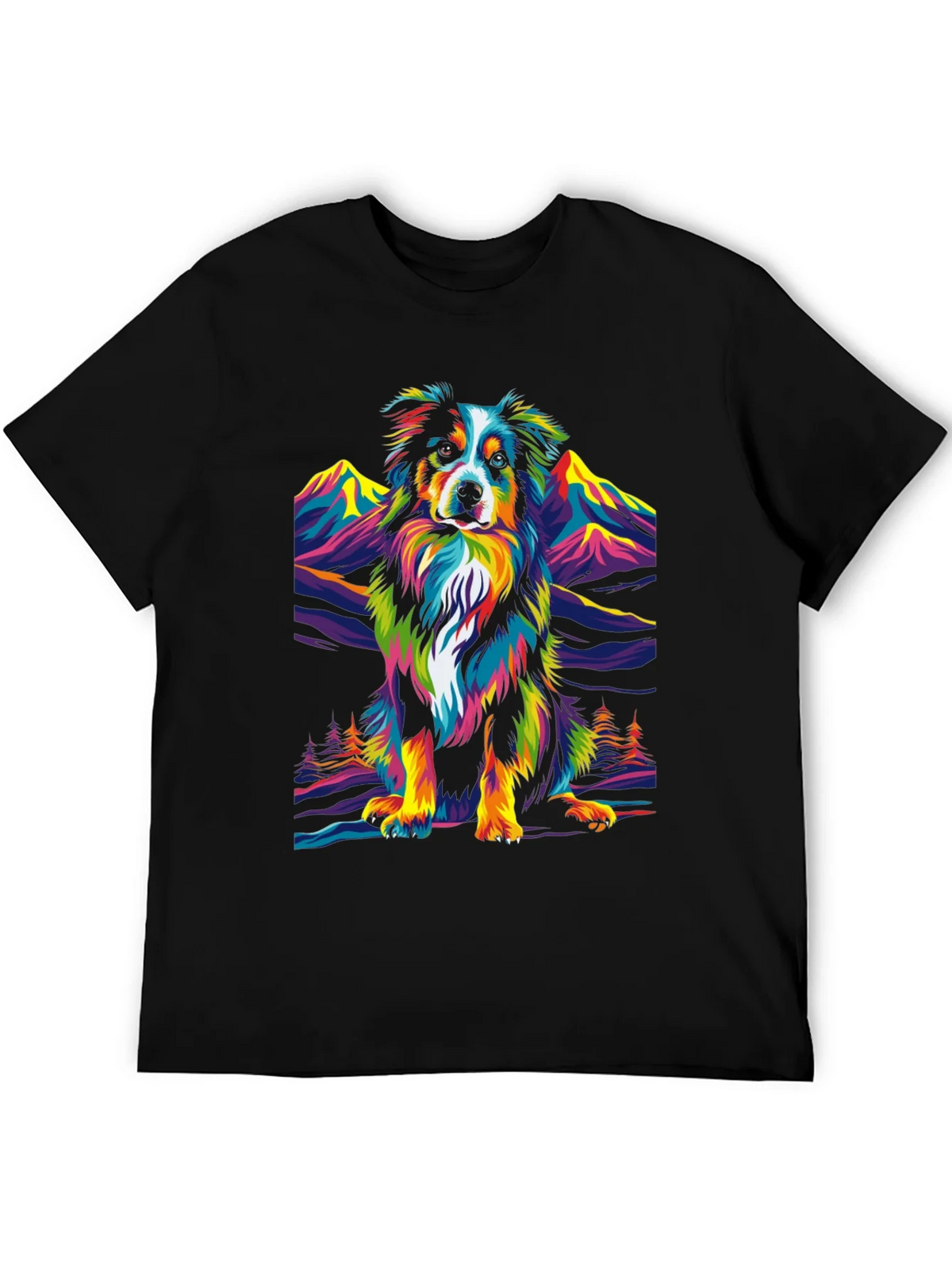 Colorful Dog Graphic Tee product image 5