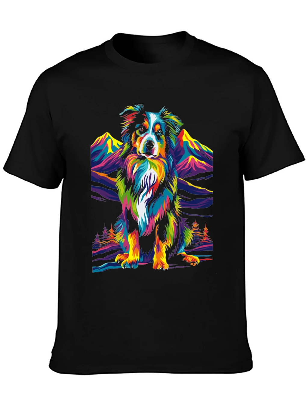 Colorful Dog Graphic Tee product image 3