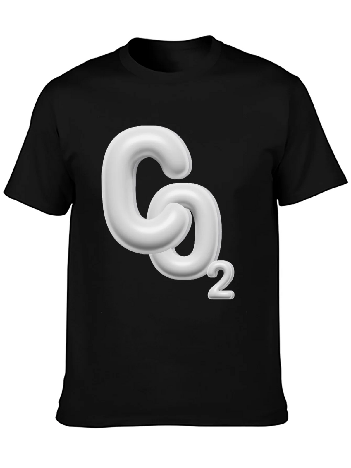 CO2 Molecule Graphic Black T-Shirt product image 3