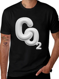 CO2 Molecule Graphic Black T-Shirt product image 1