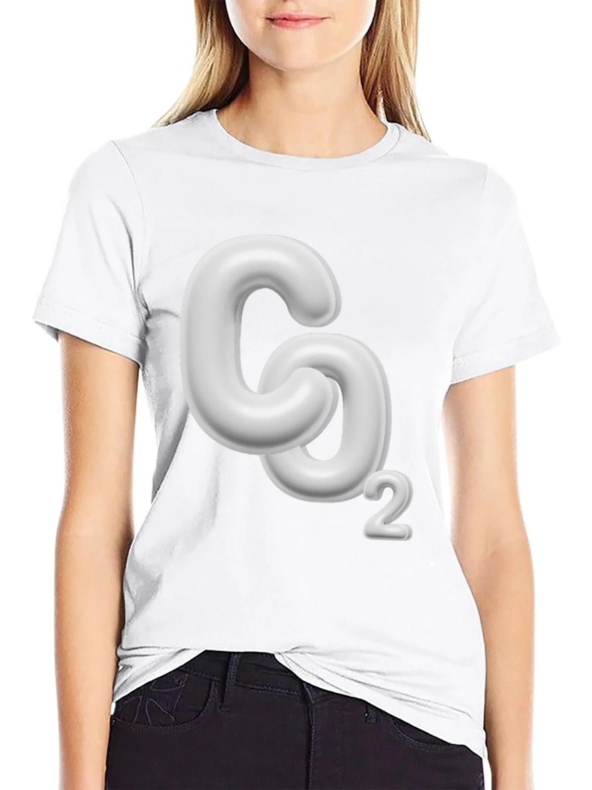 CO2 Molecule Graphic Black T-Shirt product image 8
