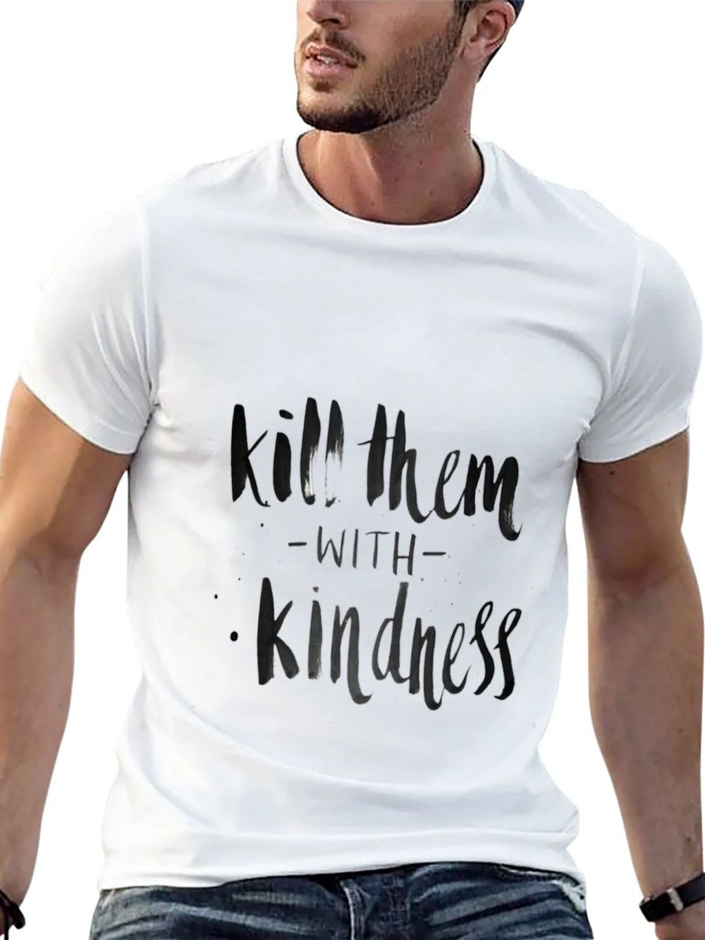 Kill Them with Kindness Black T-Shirt product image 4