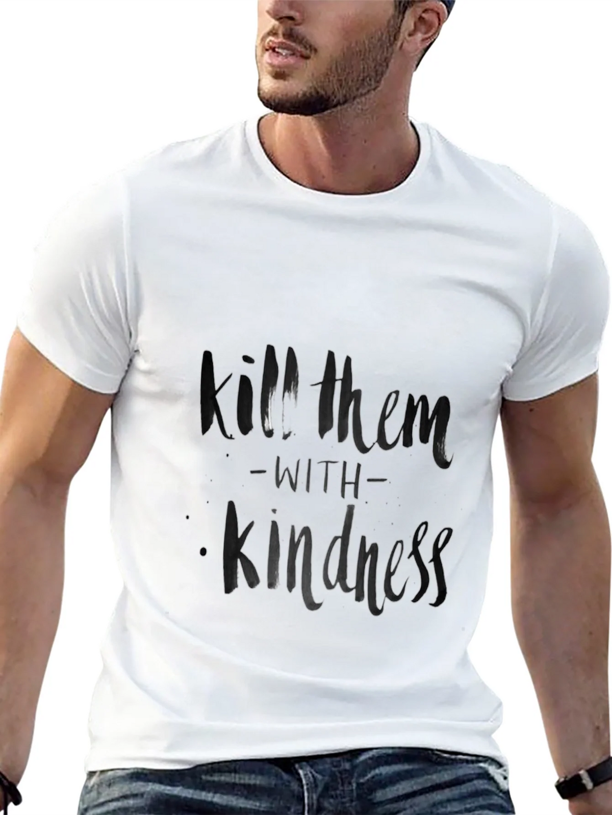 Kill Them with Kindness Black T-Shirt product image 4