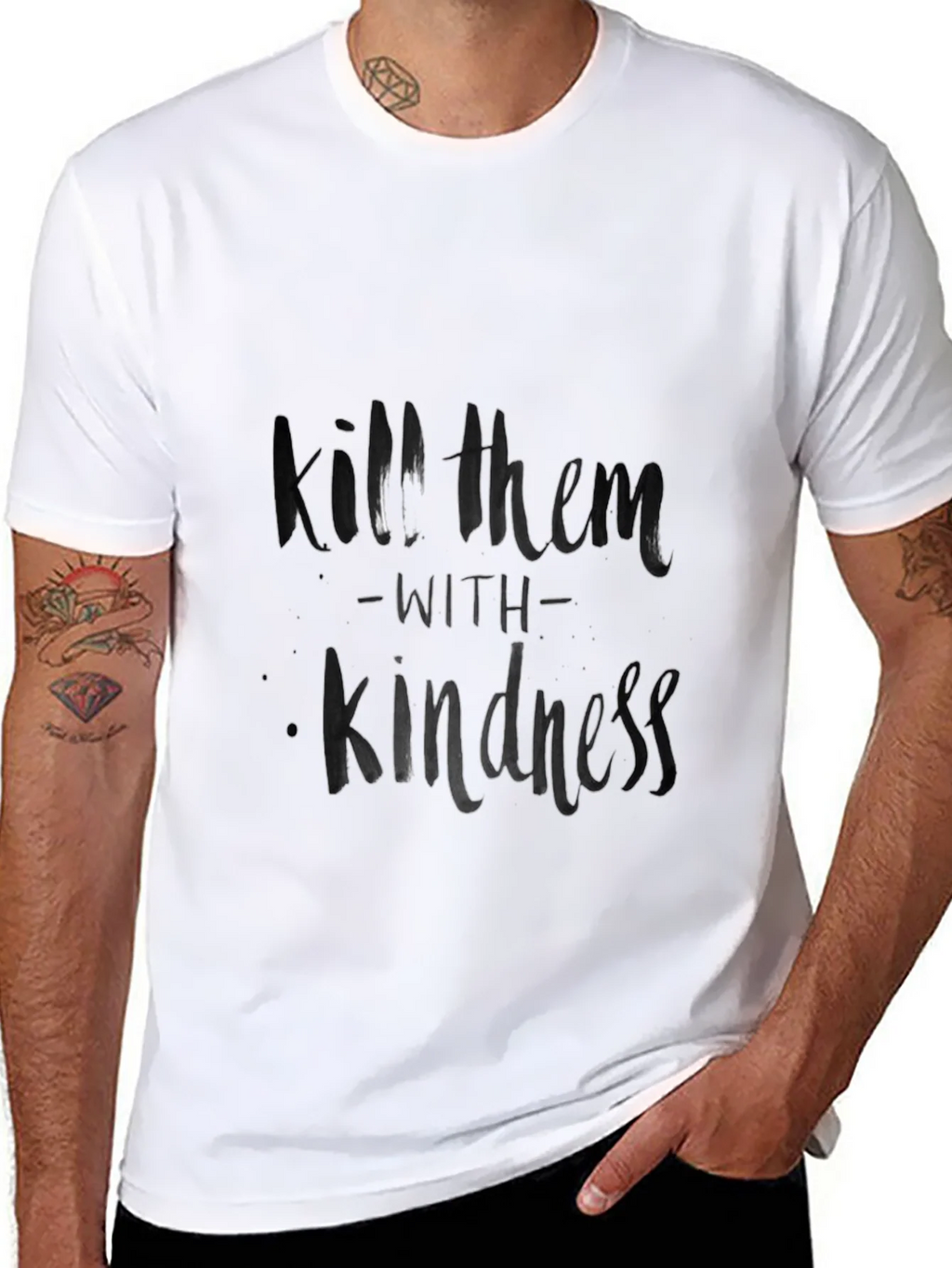 Kill Them with Kindness Black T-Shirt product image 1