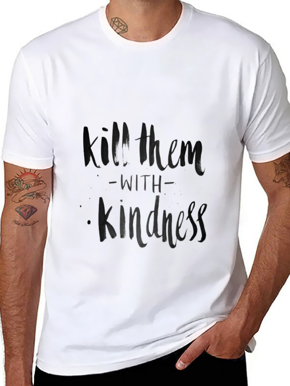 Kill Them with Kindness Black T-Shirt product image 1