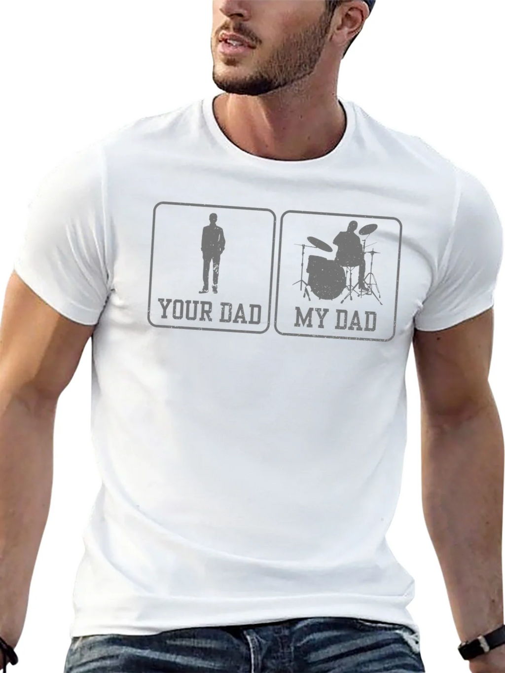 Your Dad My Drummer Graphic Tee - Black product image 12