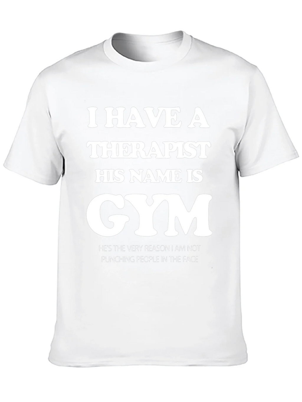Gym is My Therapist Funny T-Shirt product image 9
