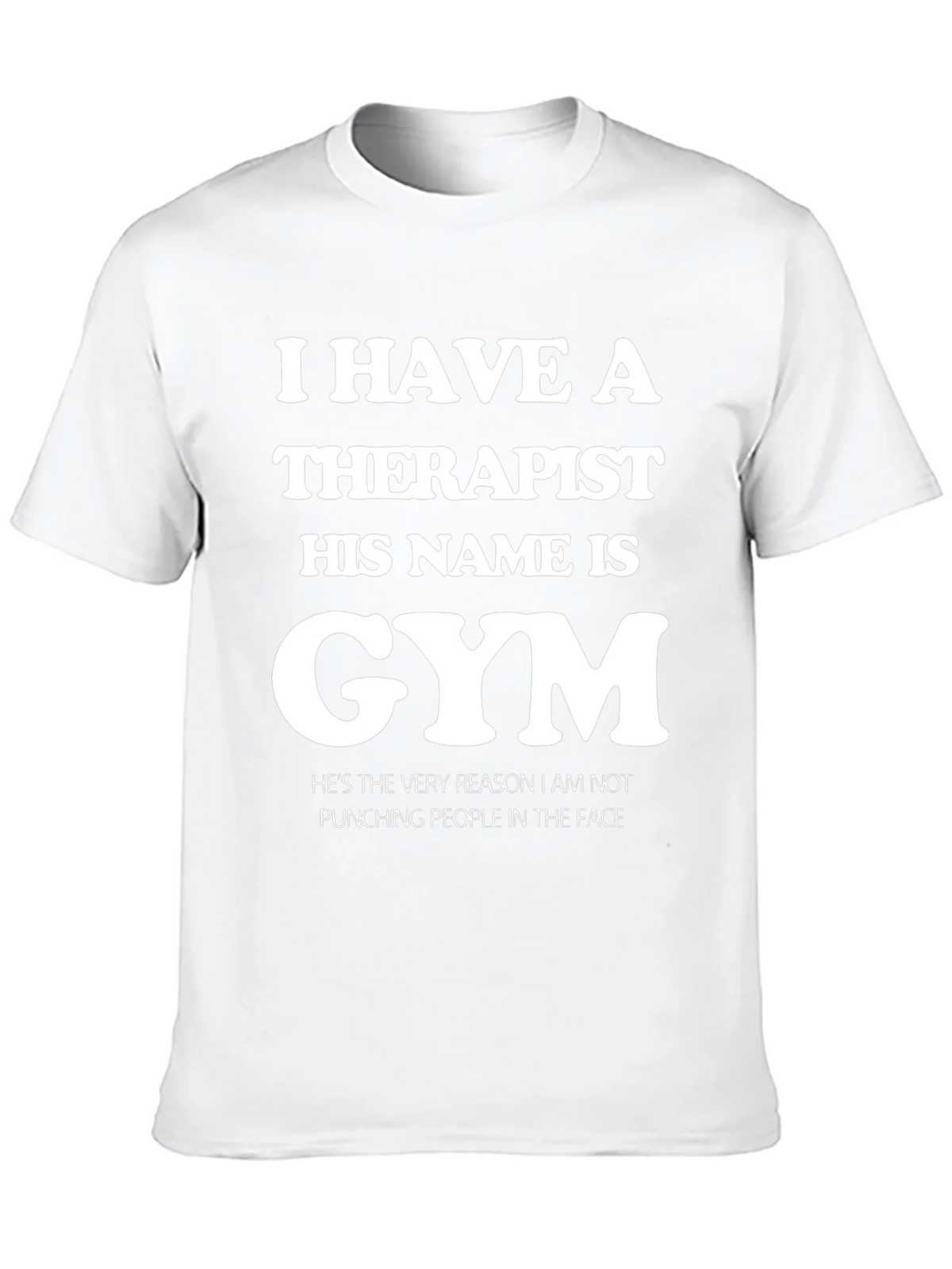 Gym is My Therapist Funny T-Shirt product image 9