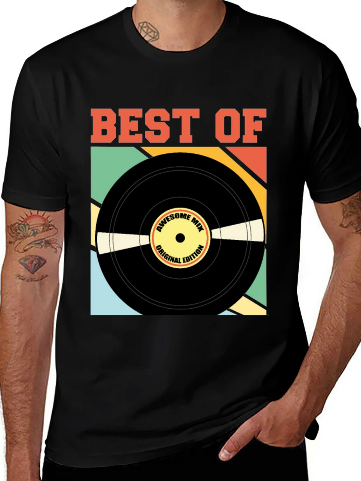 Best Of Vinyl Record Graphic Tee - Retro Music Lover T-Shirt product image 1