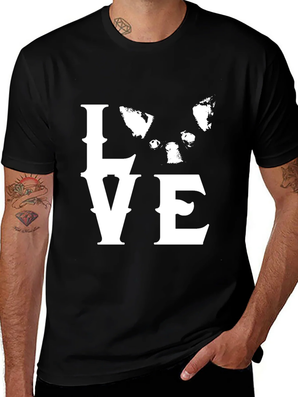 Love Chihuahua T-Shirt Black product image 1