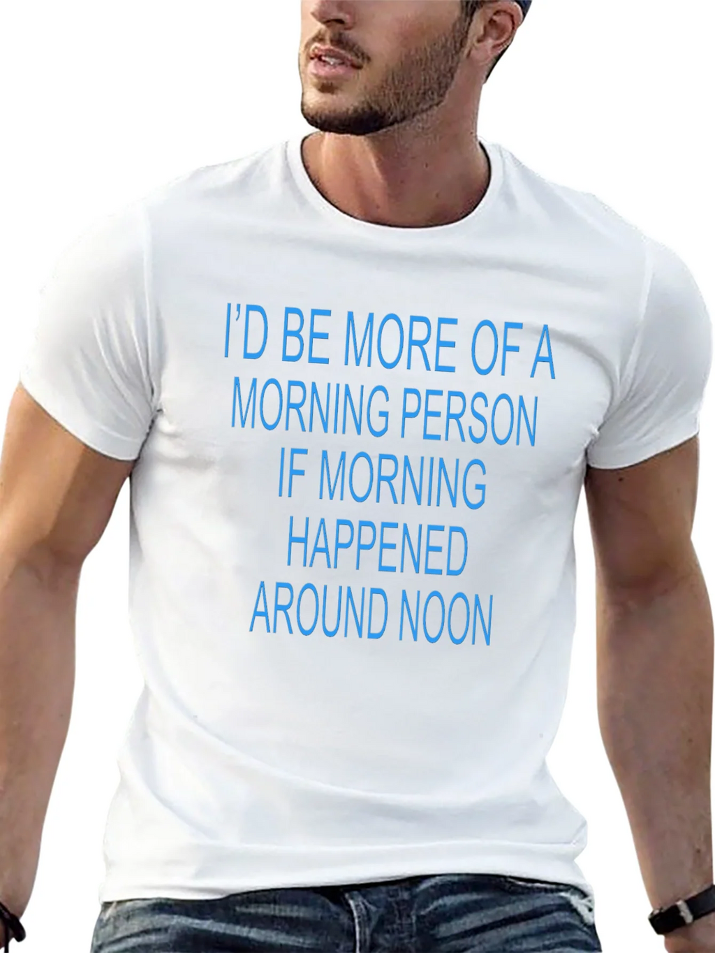 Funny Morning Person T-Shirt - Black Novelty Tee product image 12