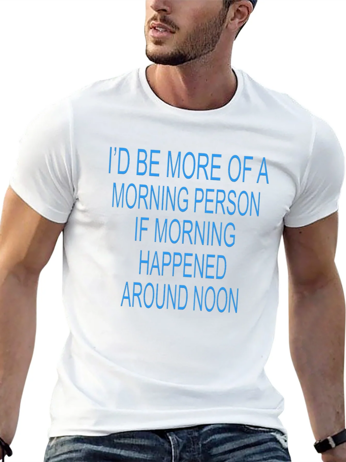 Funny Morning Person T-Shirt - Black Novelty Tee product image 12