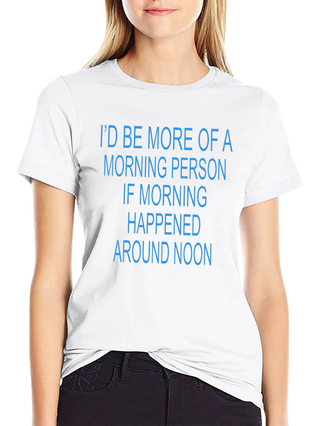 Funny Morning Person T-Shirt - Black Novelty Tee product image 8