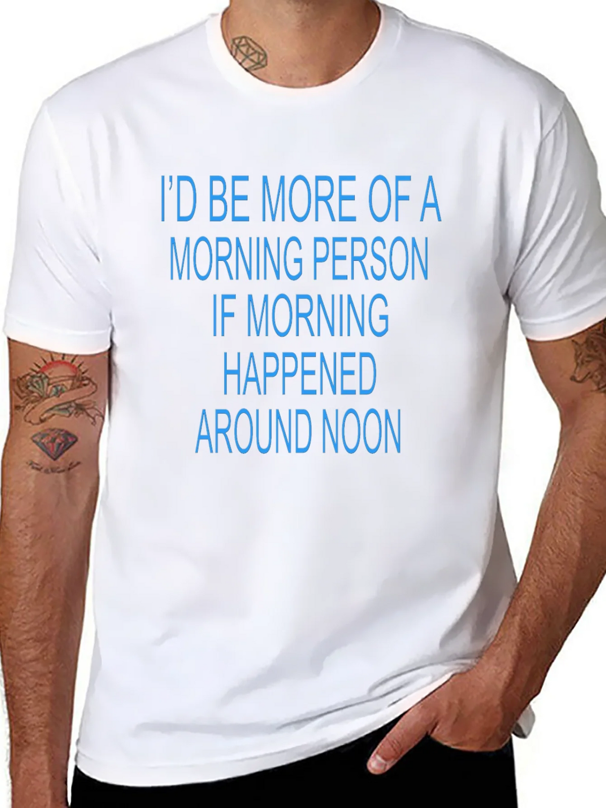 Funny Morning Person T-Shirt - Black Novelty Tee product image 7