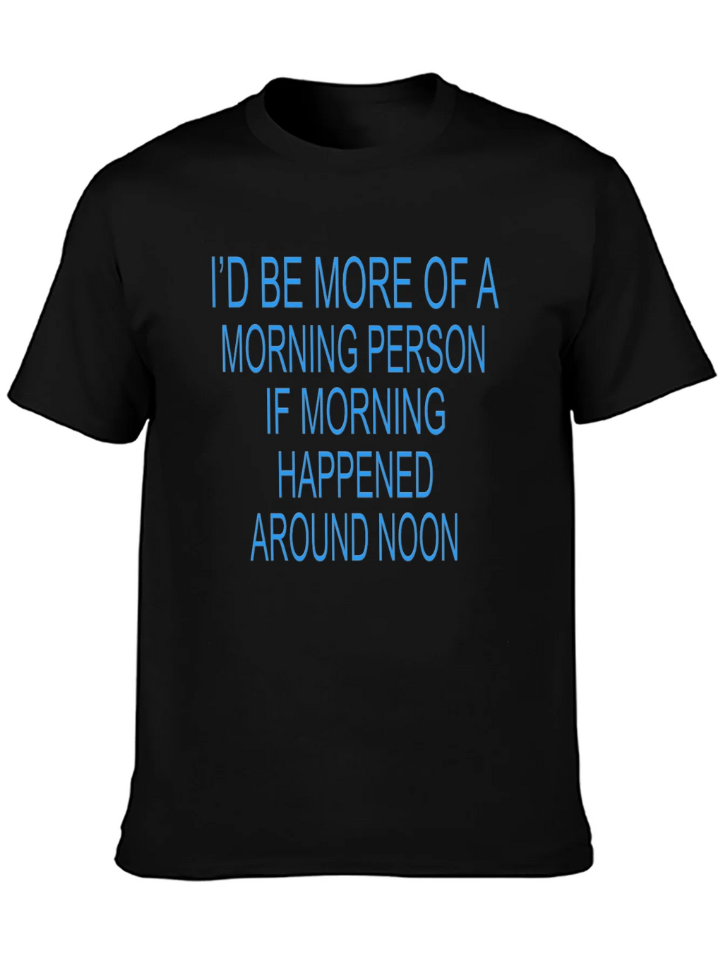 Funny Morning Person T-Shirt - Black Novelty Tee product image 3