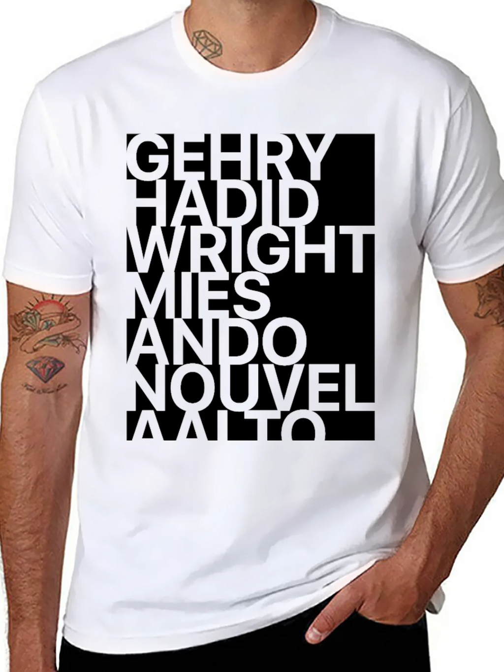 Architect Names T-Shirt - Modern Art Tee product image 5
