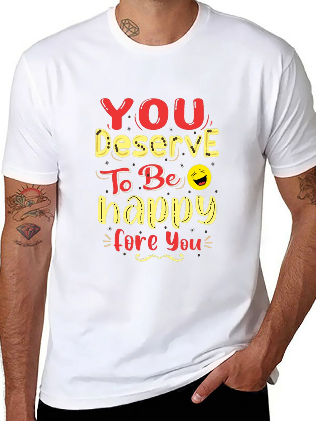 You Deserve To Be Happy Graphic Tee product image 7