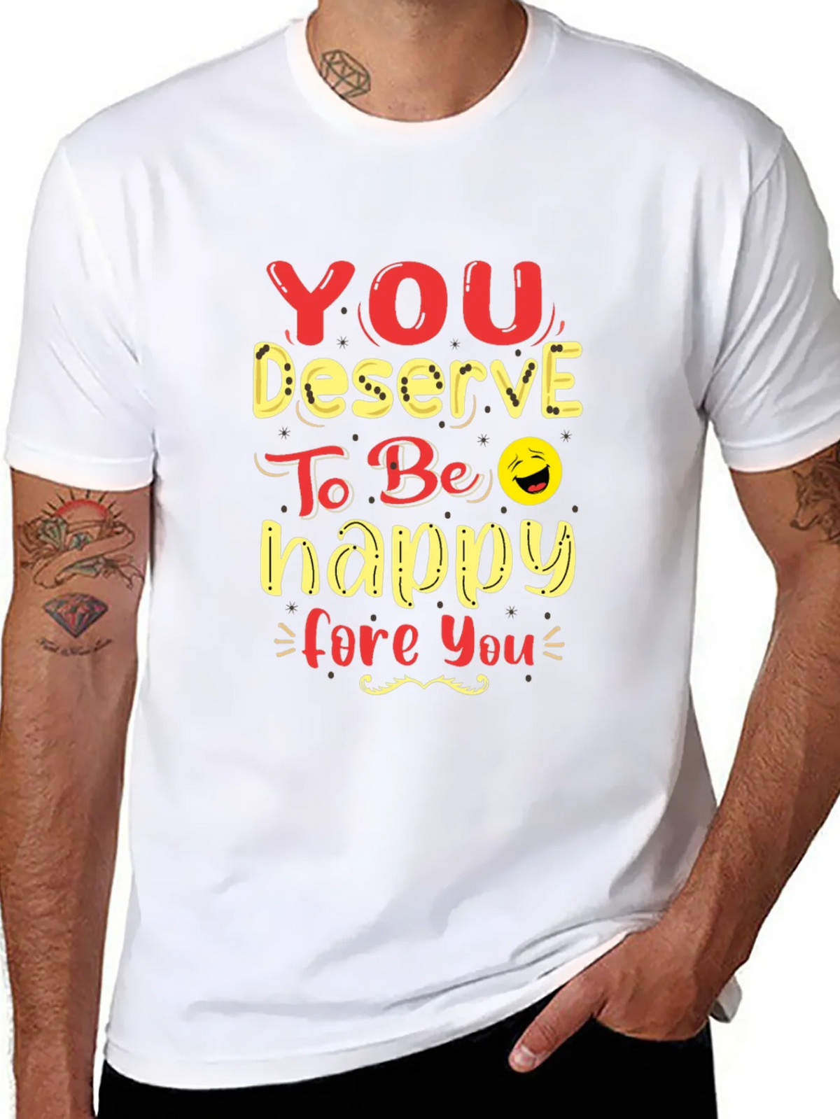 You Deserve To Be Happy Graphic Tee product image 7
