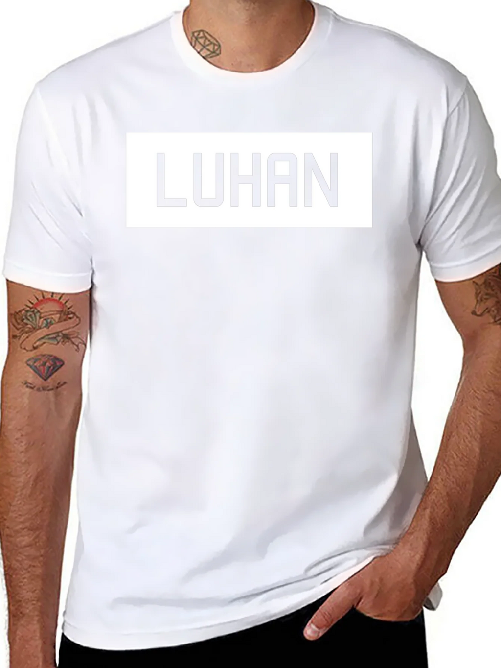 LUHAN Graphic Tee - Stylish Black Cotton Blend T-Shirt product image 7