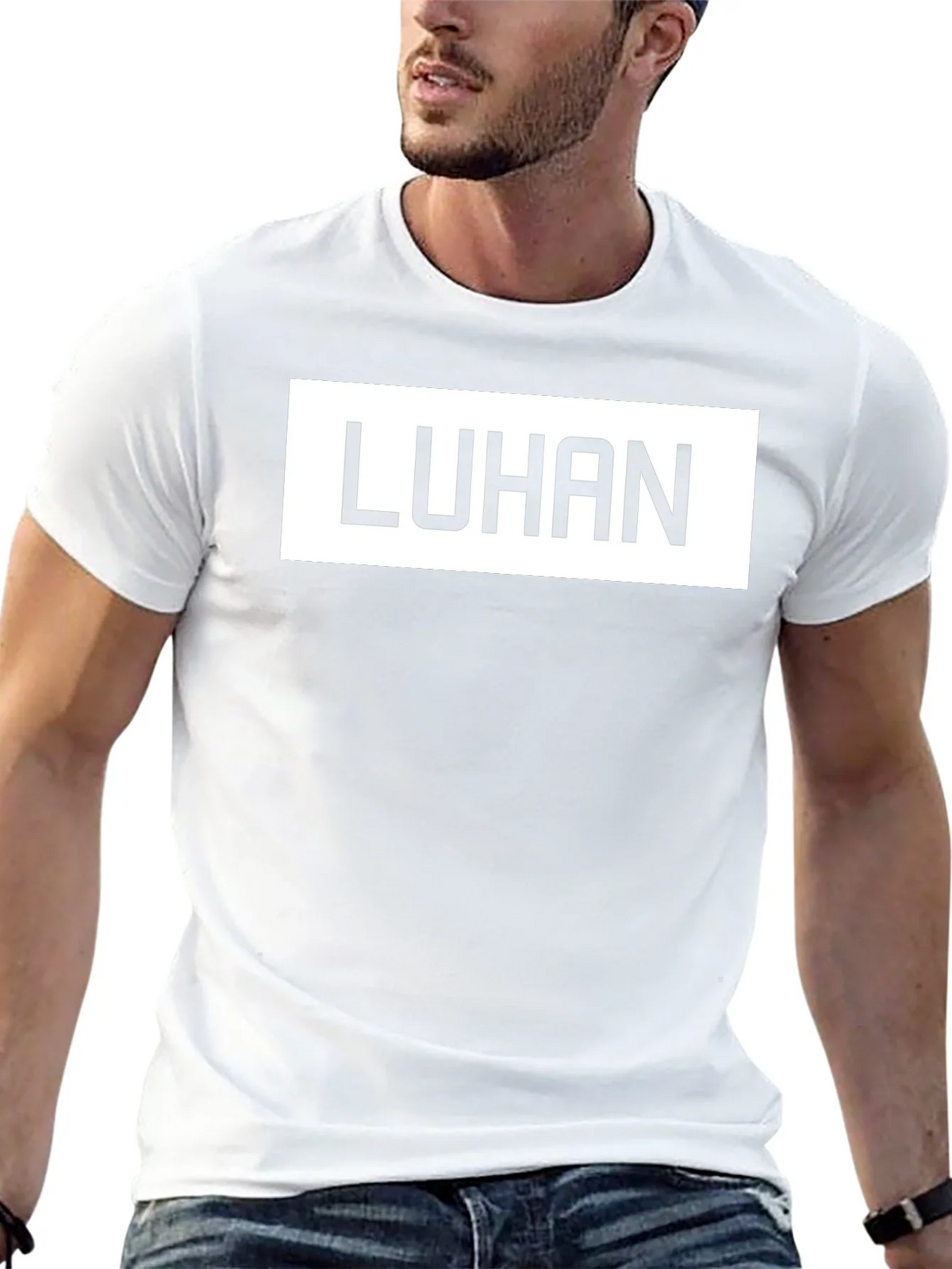 LUHAN Graphic Tee - Stylish Black Cotton Blend T-Shirt product image 12