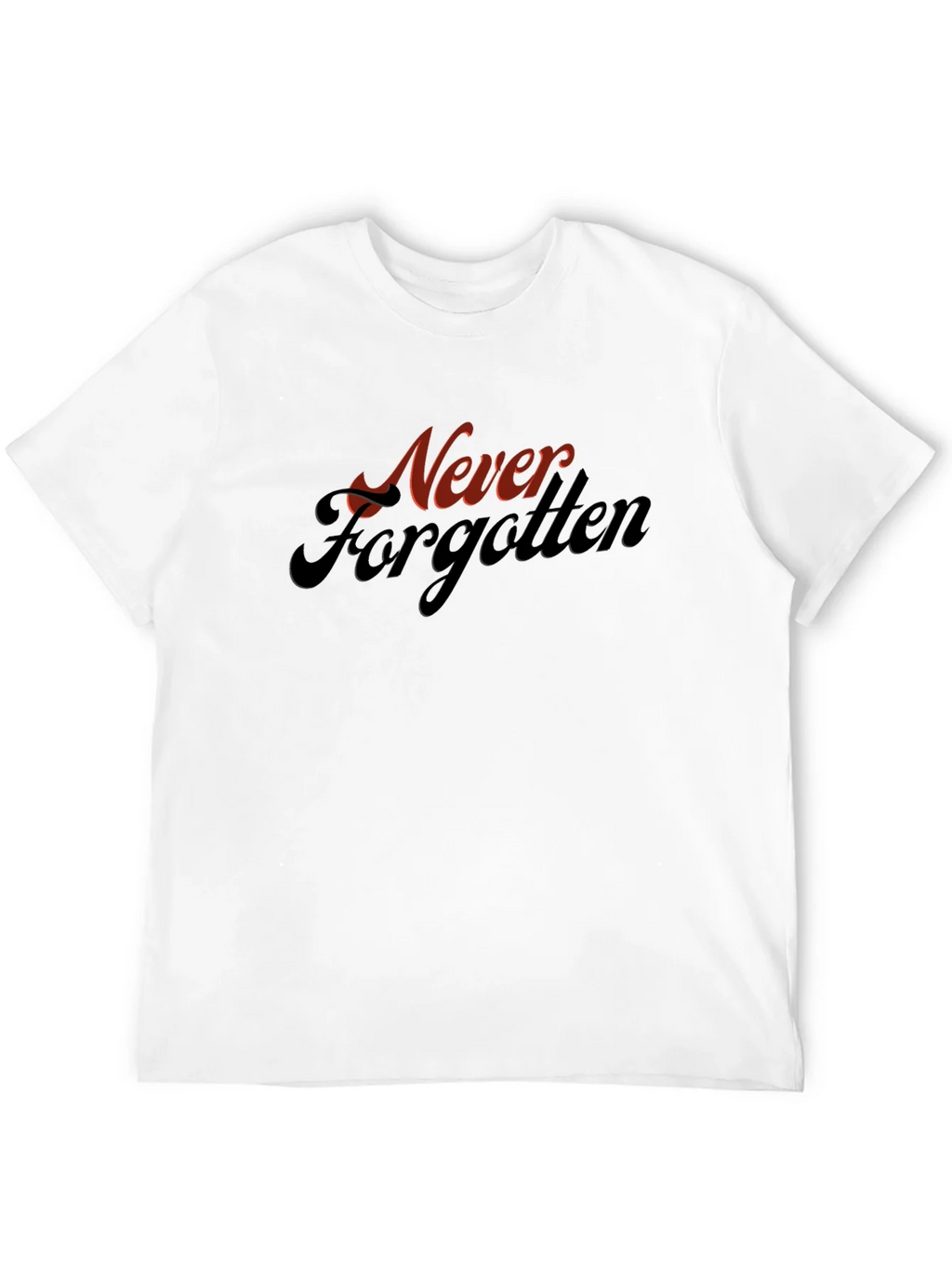 Never Forgotten Graphic Tee - Retro Style Black T-Shirt product image 11