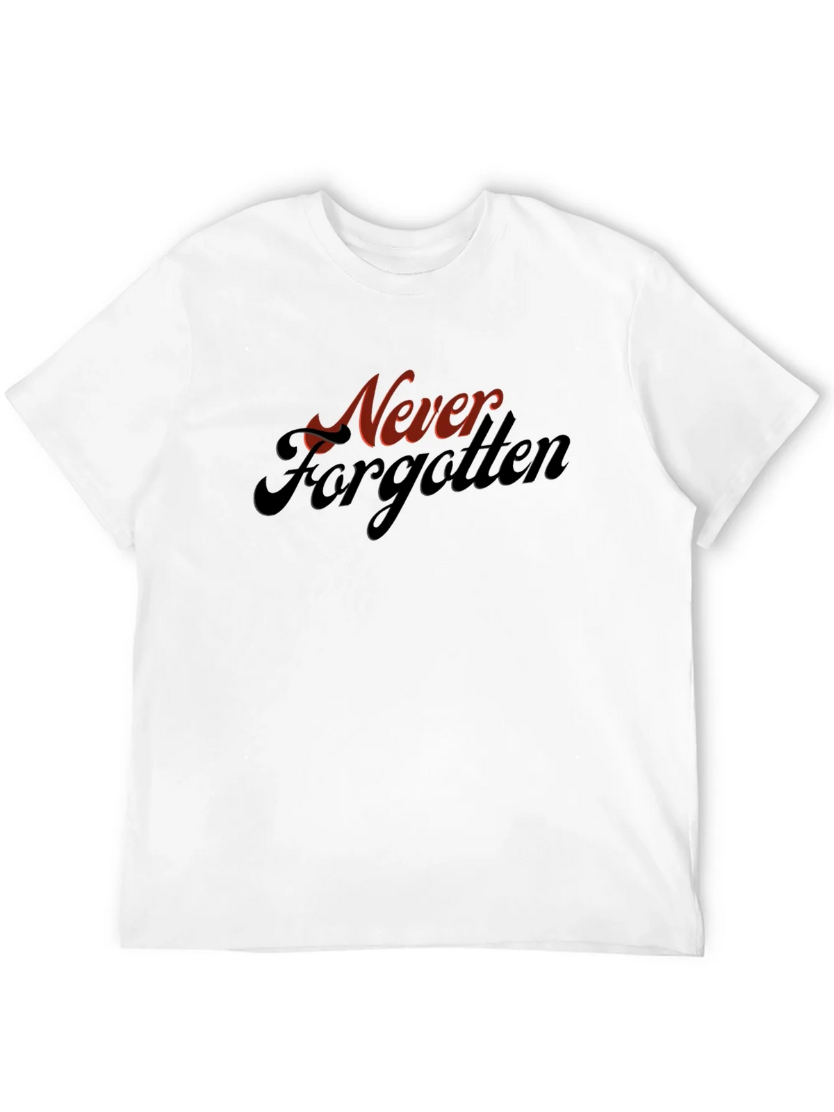 Never Forgotten Graphic Tee - Retro Style Black T-Shirt product image 11