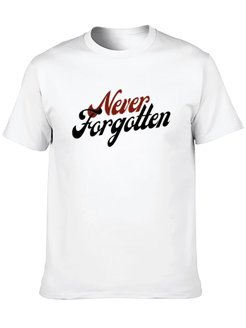 Never Forgotten Graphic Tee - Retro Style Black T-Shirt product image 9
