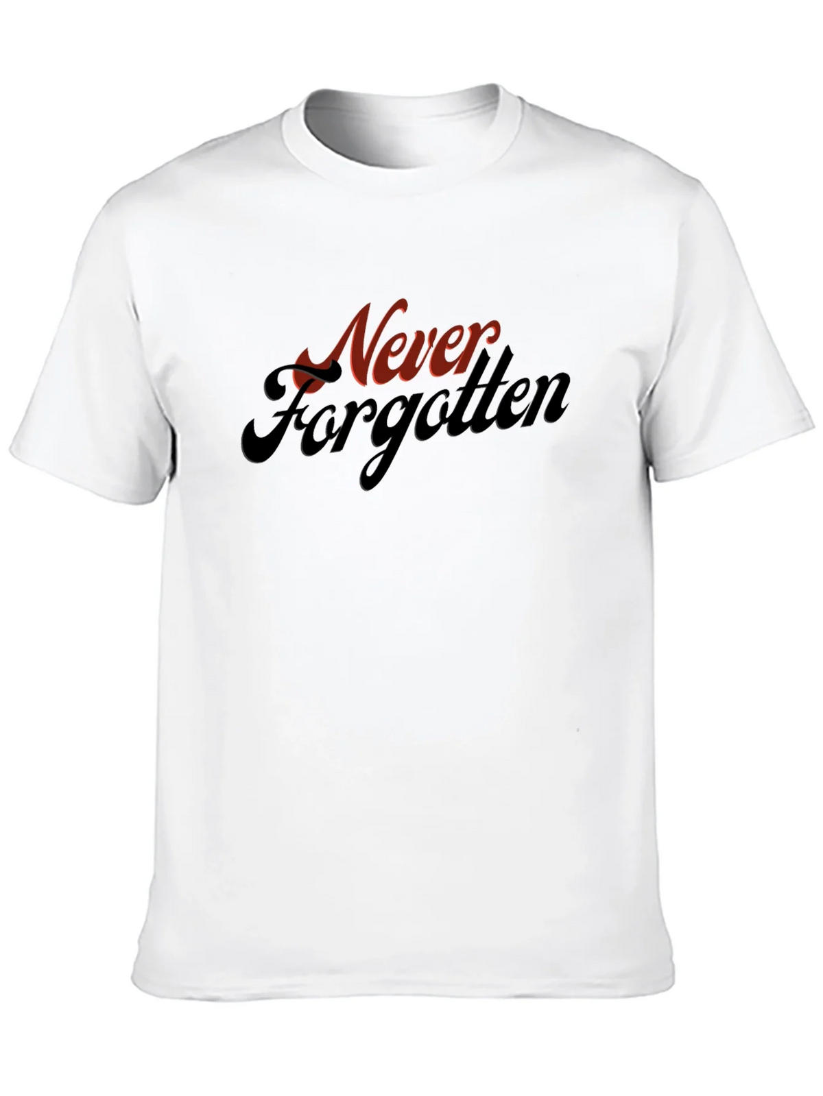 Never Forgotten Graphic Tee - Retro Style Black T-Shirt product image 9