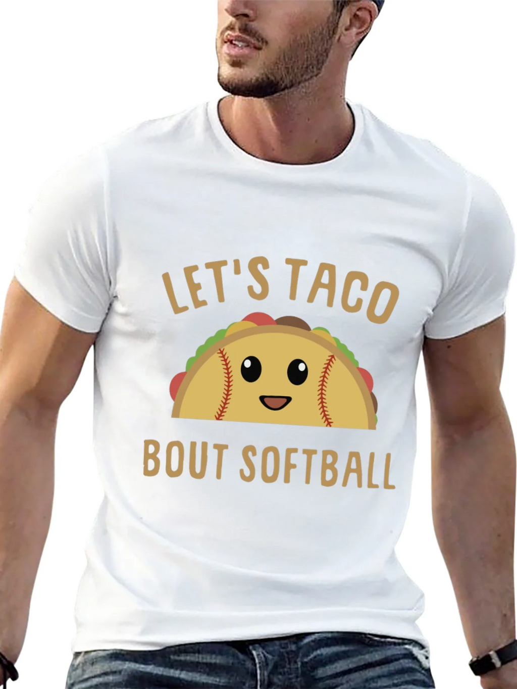 Lets Taco Bout Softball Graphic Tee product image 5