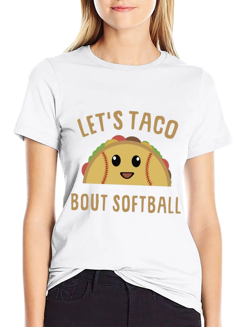 Lets Taco Bout Softball Graphic Tee product image 2