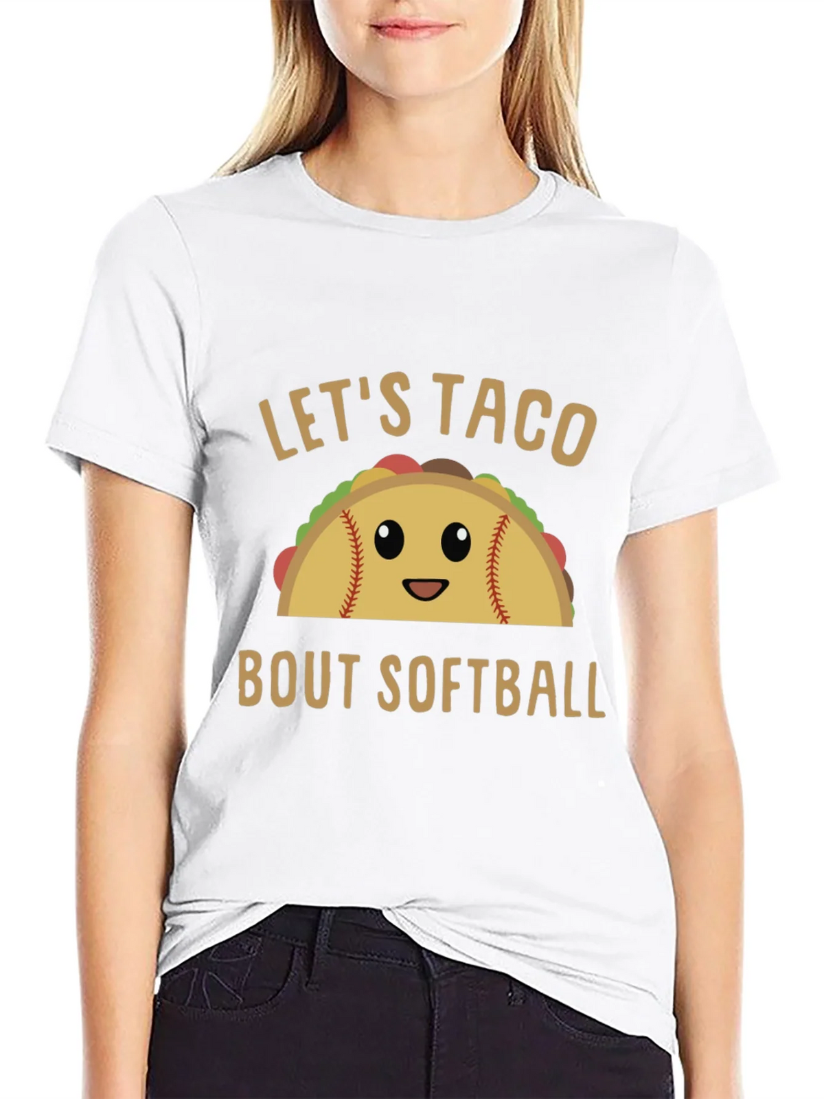 Lets Taco Bout Softball Graphic Tee product image 2