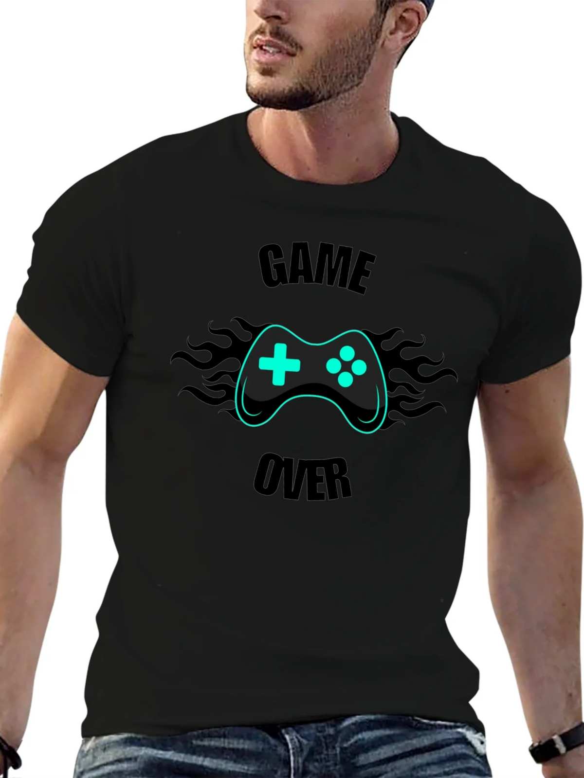 Game Over Graphic Tee - Gamer Style Black T-Shirt product image 6