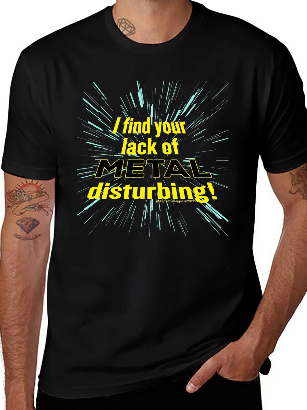 Metal Music Fan T-Shirt - Disturbance Theme product image 1