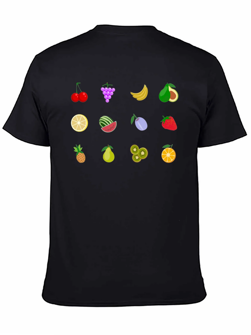 Fruity Fun Graphic T-Shirt - Black product image 4