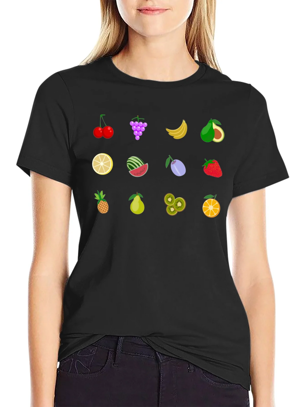 Fruity Fun Graphic T-Shirt - Black product image 2