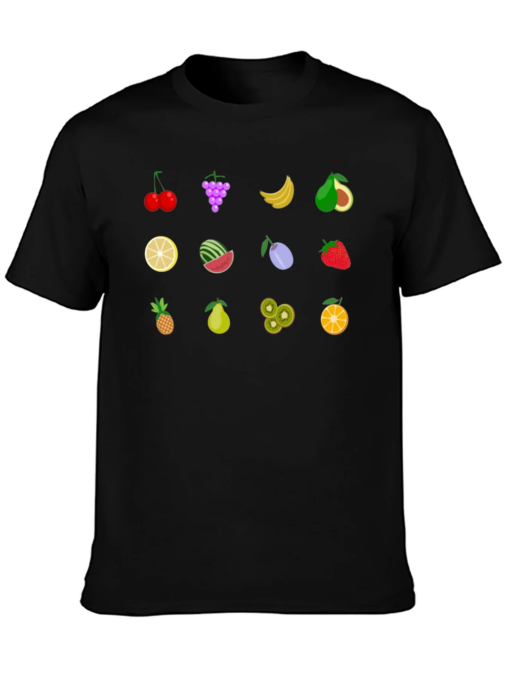 Fruity Fun Graphic T-Shirt - Black product image 3