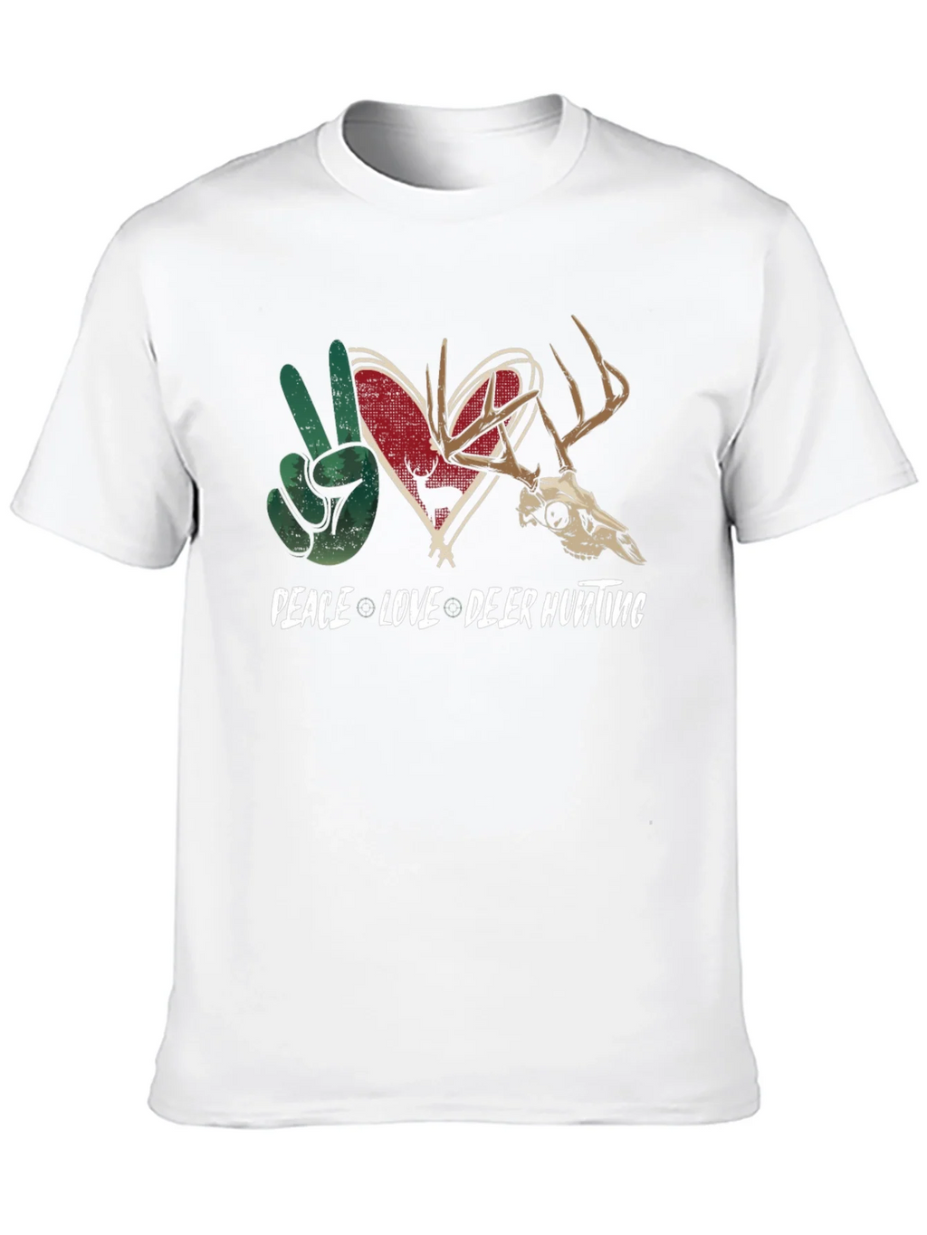Peace Love Deer Hunting Graphic Tee product image 9