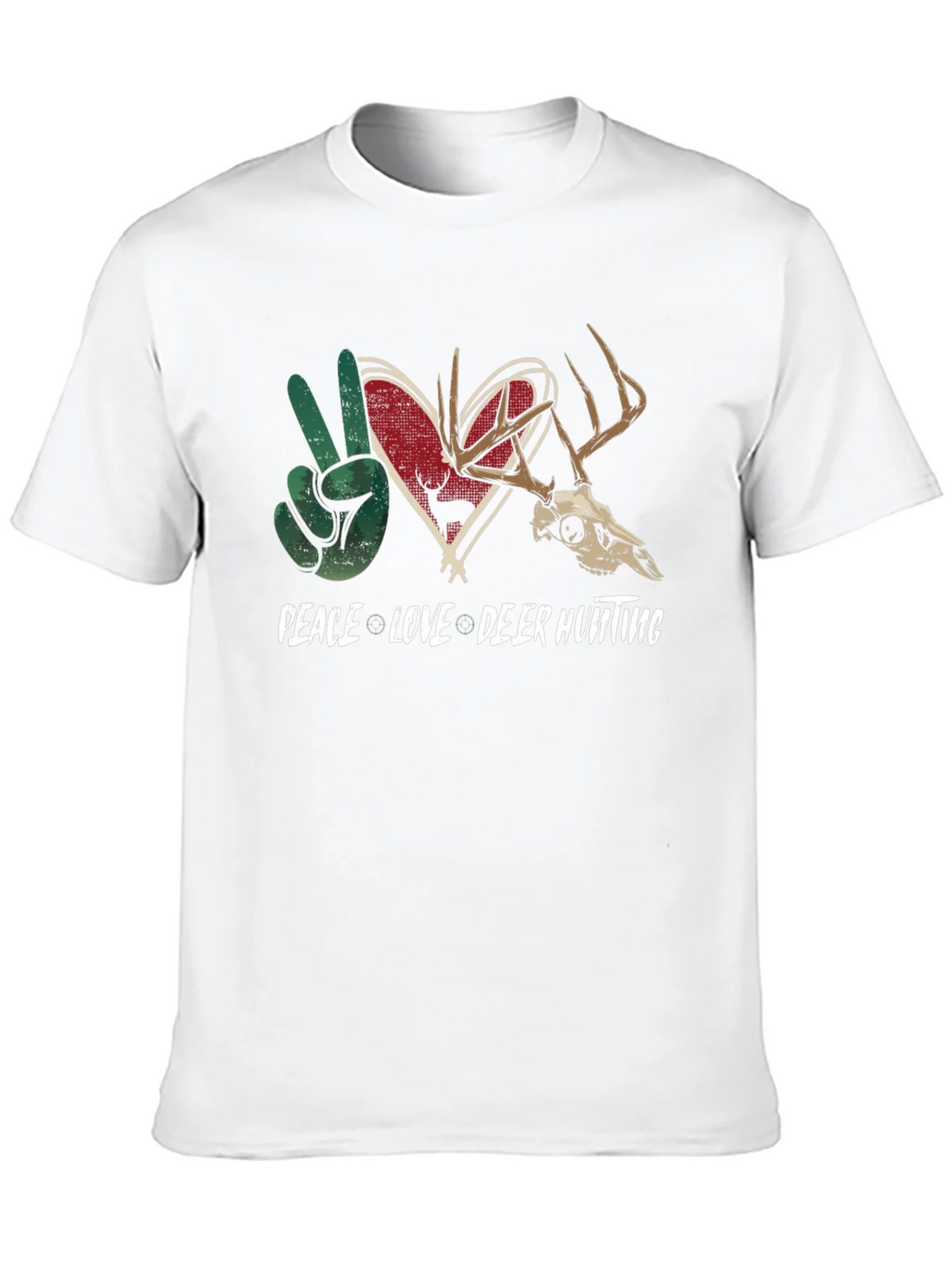 Peace Love Deer Hunting Graphic Tee product image 9