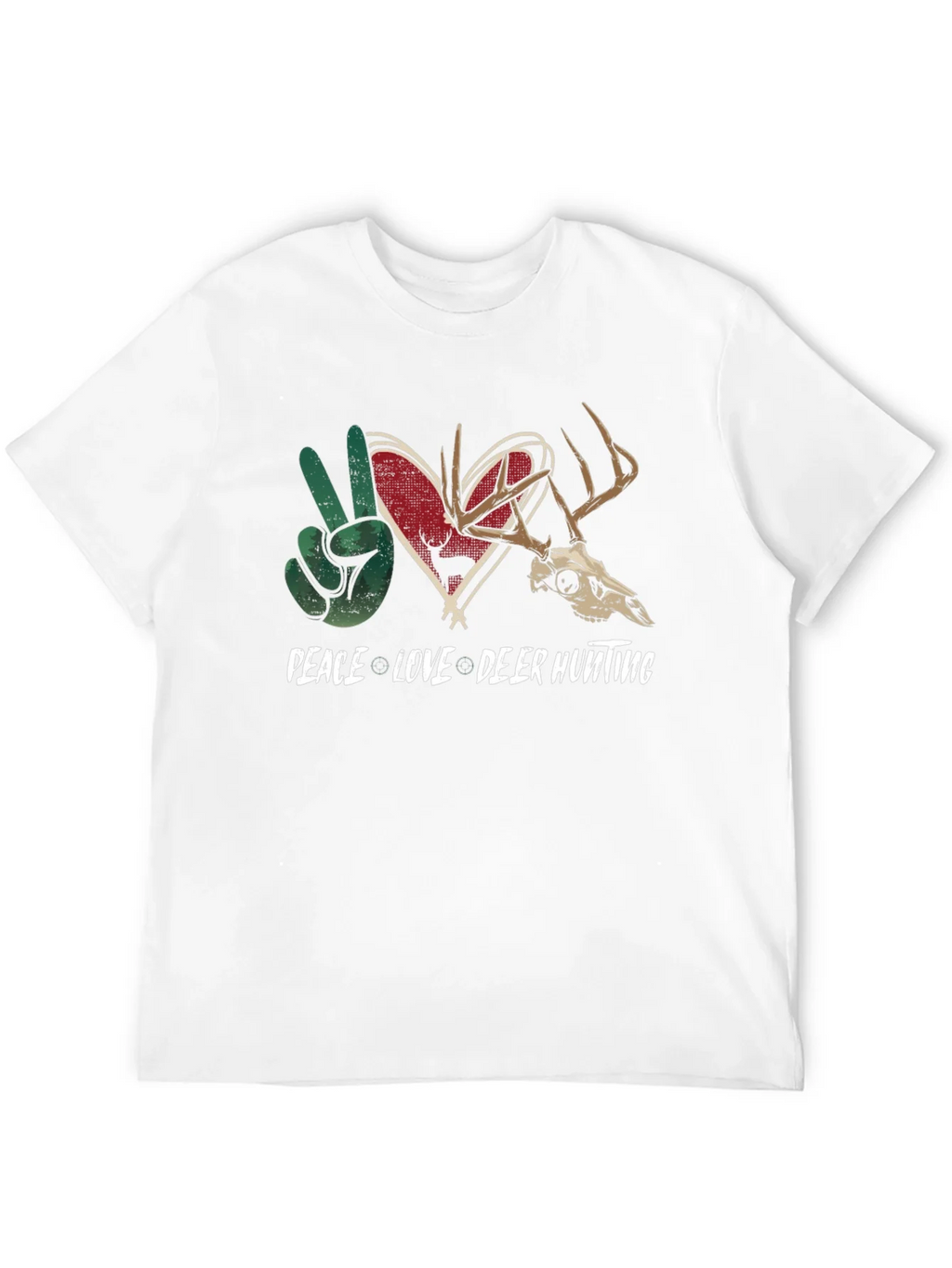 Peace Love Deer Hunting Graphic Tee product image 11