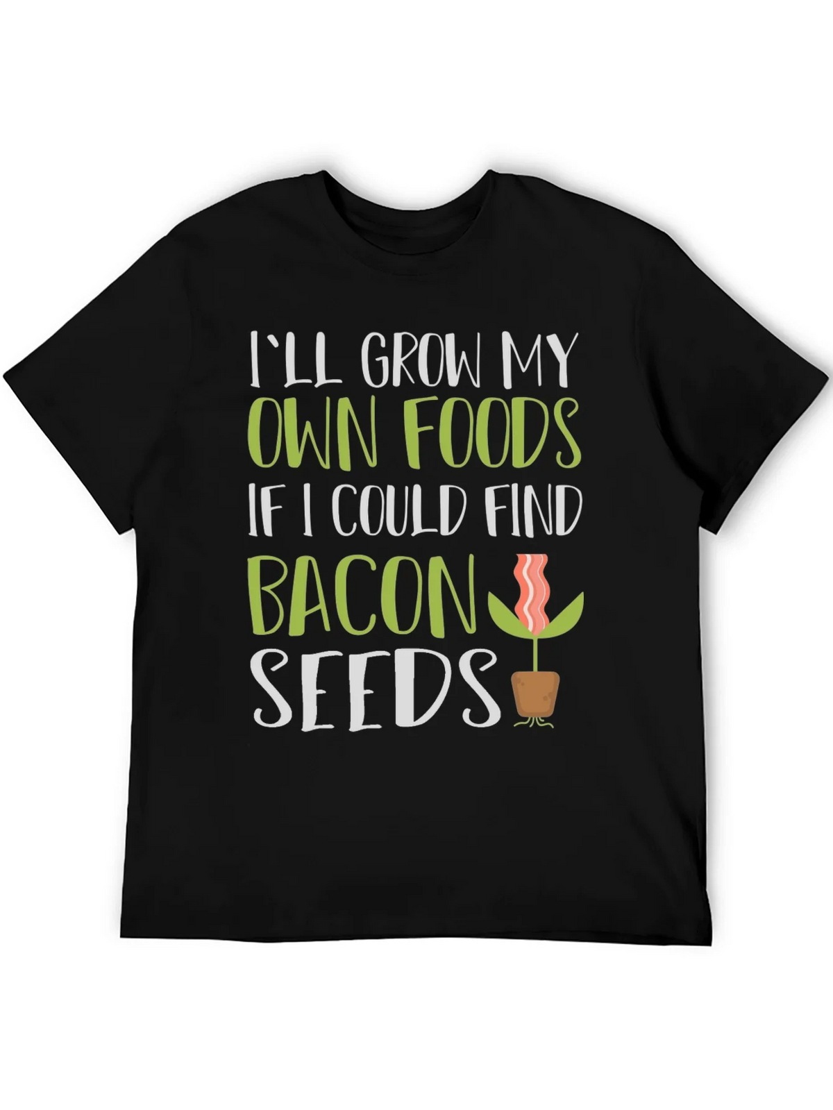 Funny Bacon Seeds Graphic T-Shirt product image 5