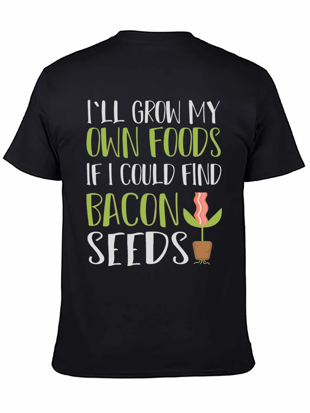 Funny Bacon Seeds Graphic T-Shirt product image 4