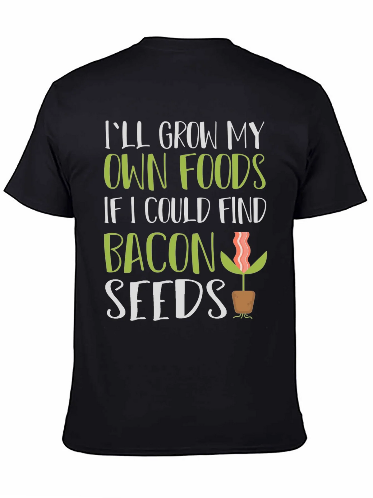 Funny Bacon Seeds Graphic T-Shirt product image 4